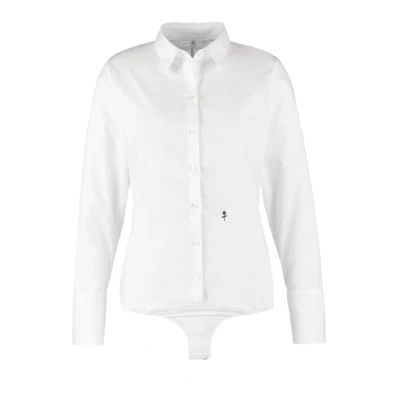 Abbildung von Seidensticker Komfortable Slim Hemdbluse, Damen, Größe: 34, White