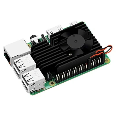 Abbildung von GeeekPi Raspberry Pi 4 Lüfter Kit, Aluminium Kühlkörper mit für 4B &amp; 3B + /