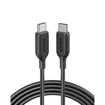 Abbildung von Anker PowerLine III USB C auf Kabel, 100W Typ Kabel 2.0, blitzschnelles 180cm, für iPhone 16/15 Serie, MacBook Pro/Air, iPad Galaxy S24, Pixel, Switch, LG und mehr (Schwarz)