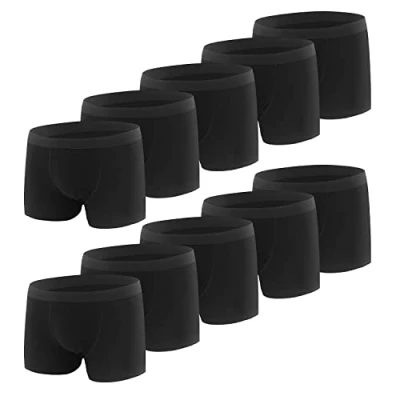 Abbildung von L&amp;K II Boxershorts Jungen Baumwolle Kinder Unterhosen 10er Pack 1604 BL 170/176