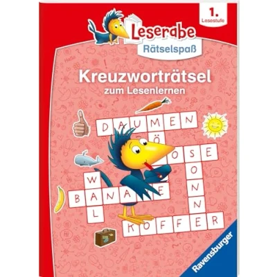 Abbildung von Ravensburger Leserabe Rätselspaß Kreuzworträtsel zum Lesenlernen 1. Lesestufe, Rätselbuch ab 6 Jahre