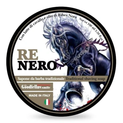 Abbildung von THE GOODFELLAS&#039; SMILE Traditional Shaving Soap Re Nero 100ml. Made in Italy, 300 g RENEROSS