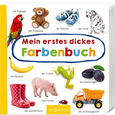 Abbildung von Mein erstes dickes Farbenbuch: mit stabilen Schiebern die Bestsellerreihe lustigen Schiebern, fördert Feinmotorik und den Sprachererwerb für Kinder ab 18 Monaten