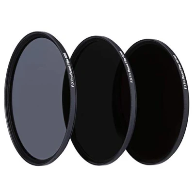 Abbildung von Rollei F:X Pro ND Filterset (ND 8, 64, ND1000) Neutraldichtefilter Set mit 3 Graufiltern (67mm)