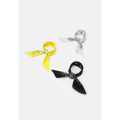 Abbildung von Urban Classics Bandana 3 PACK Unisex Tuch, Herren, Größe: One Size, Black/yellow/white