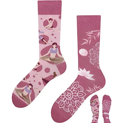 Abbildung von TODO Lustige Socken Damen und Herren, Coole mit Motiv Bunte, Mehrfarbige, Verrückte (43 46, Yoga)