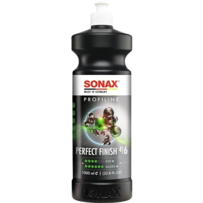 Abbildung von SONAX PROFILINE PerfectFinish (1 Liter) Finishpolitur zum 1 stufigen Polieren von lokal ausgeschliffenen Lackschäden wie Staubeinschlüssen oder Läufern, Art Nr. 02243000