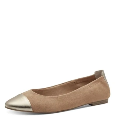 Abbildung von Marco Tozzi Klassischer Ballerina, Damen, Größe: 40, Biscuit Schuhe