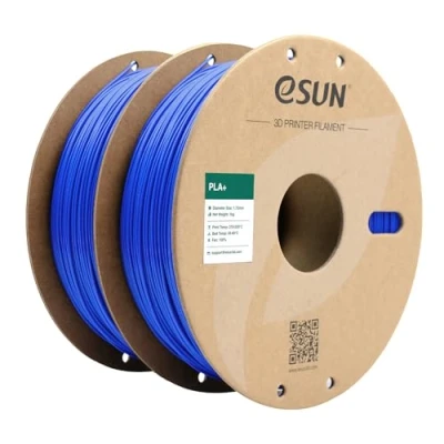 Abbildung von eSUN PLA+ Filament 1.75mm, 3D Drucker PLA Plus, Maßgenauigkeit +/ 0.03mm, 1KG pro Spule, 2 Spulen Druck für Drucker, Blau