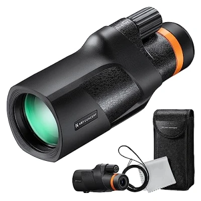 Abbildung von K&amp;F Concept Monokular Teleskop 12x50 HD Handy Fernrohr Mit Arca Schnittstelle für Vogelbeobachtung, Jagen, Wandern, Konzert (IP66 Wasserdicht Schwarz)