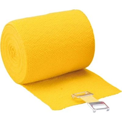 Abbildung von Höga Lastic Color, gelb, 6 cm x 5 m gedehnt, dauerelastische Idealbinde, 1er Pack (1 0.036 kg)