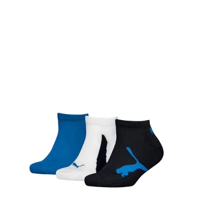 Abbildung von PUMA Unisex Kids 100000969 Sneaker Sock, Navy/White/Strong Blue, 27/30 (3er Pack)