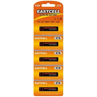 Abbildung von 5 Stück 27A 12V, A27, MN27, V27GA, L828 Alkaline Batterie EINWEG EASTCELL