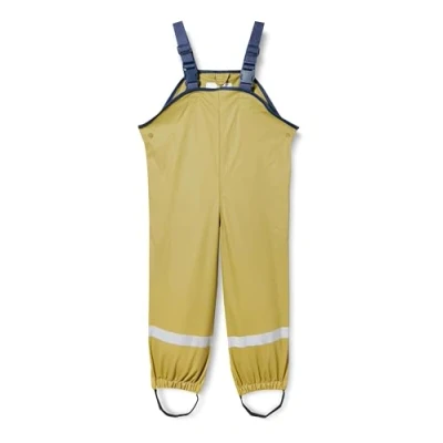 Abbildung von Playshoes Matschhose Regenlatzhose Ungefüttert Unisex Kinder Wind und wasserdichte Regenhose Regenbekleidung, oliv, 104