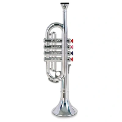 Abbildung von Bontempi 32 3831 Trompete mit 4 farbigen Ventilen/Noten, Mehrfarbig