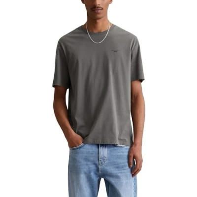Abbildung von Marc O&#039;Polo Denim Short Sleeve LOGO ON Chest Tshirt basic, Herren, Größe: XXL, Oxide grey