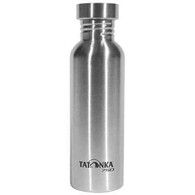 Abbildung von Tatonka Edelstahl Trinkflasche Steel Bottle Premium 0,75l Bruchsichere Wasserflasche mit Schraubverschluss spülmaschinenfest und BPA frei (750ml)