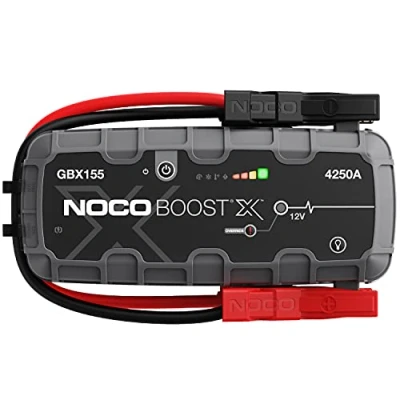 Abbildung von NOCO Boost X GBX155 4250A 12V UltraSafe Starthilfe Powerbank, Auto Batterie Booster, Tragbare USB Ladegerät, Starthilfekabel und Überbrückungskabel für bis zu 10,0 L Benzin 8,0 Dieselmotoren