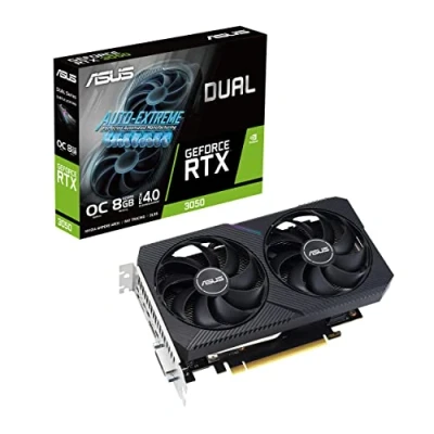 Abbildung von ASUS DUAL GeForce RTX 3050 V2 OC Edition 8GB GDDR6 Gaming Grafikkarte (Nvidia RTX3050 V2, PCIe 4.0, HDMI 2.1, DisplayPort 1.4a, O8G V2)