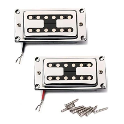 Abbildung von Alnicov Humbucker Tonabnehmer für Gitarren, 2 Stück, Doppelspule LP E Gitarren mit Befestigungsschrauben