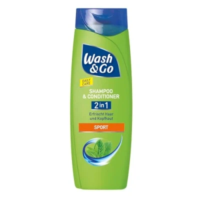 Abbildung von Wash &amp; Go 2in1 Shampoo Conditioner Sport 1 x 400ml, tägliche Haarpflege erfrischt Haar Kopfhaut