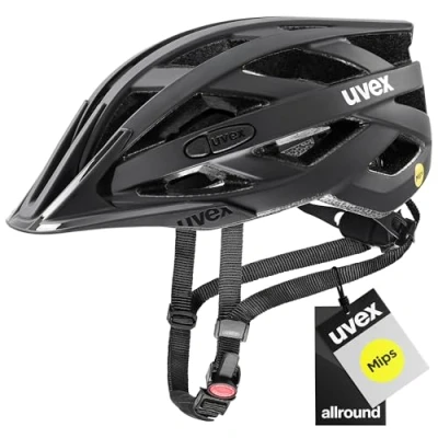 Abbildung von uvex i vo cc MIPS Leichter Allround Helm für Damen und Herren Sysytem erweiterbar mit LED Licht All Black matt 52 57 cm
