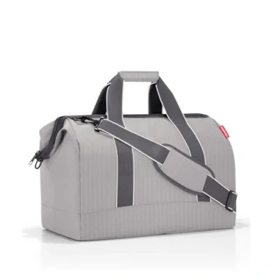 Abbildung von reisenthel allrounder L Vielfältige Doktortasche zum Reisen, für die Arbeit oder Freizeit Mit funktional stylischem Design, Couleur:herringbone grey