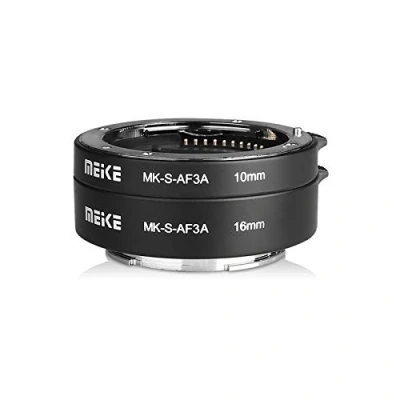 Abbildung von Meike MK S AF3A Metall Autofokus Makro Verlängerung Adapter für Sony E mount Ring 10mm 16mm Kamera den Mirrorless Nex3 Nex5 Nex6 A6000 A6300 A6400 A6500 A7II A9 etc