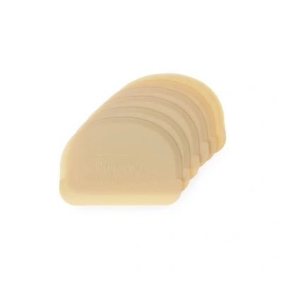 Abbildung von HENDI Teigspachtel 6 Stk. 12 x 8,8 cm PP Kunststoff Halbkreis halbrund, Teigschaber Teigkarte