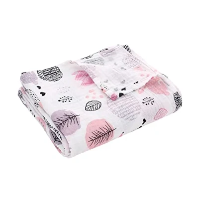 Abbildung von Musselin Babydecke Sommer für Babys Kinder dünne atmungsaktive Sommerdecke Puckdecke Baumwolle Mädchen Junge 115x150cm