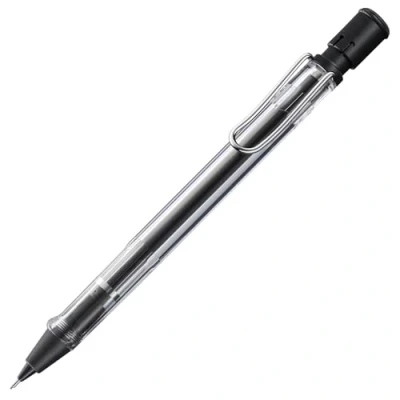Abbildung von Lamy safari vista Druckbleistift klassicher Minenbleistift mit ergonomischem Griff &amp; Gehäuse aus ASA Kunststoff Bleistift Feinstrichmine M 41 in Strichbreite 0,5 mm Radiertip