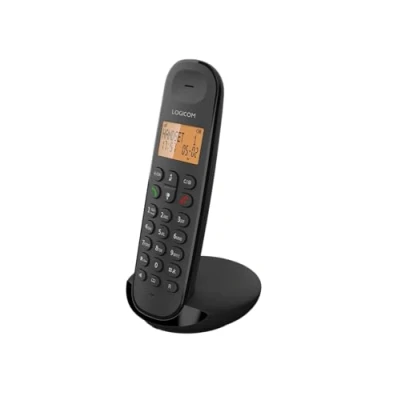 Abbildung von Logicom ILOA 150 Schnurloses Festnetztelefon ohne Anrufbeantworter Solo analoge und dect Telefone Schwarz
