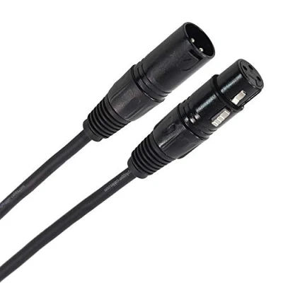 Abbildung von Plugger DMX/XLR Kabel 3b Buchse auf Stecker, 6 m, Schwarz