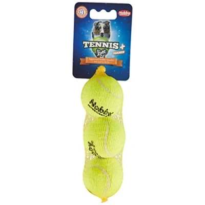 Abbildung von Nobby Tennisball mit Squeaker S, 5,0 cm, 1 Packung (3 Stück)