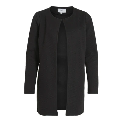 Abbildung von VILA Vinaja NEW LONG Jacket Strickjacke, Damen, Größe: XS, Black