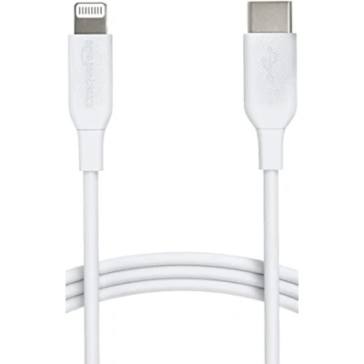 Abbildung von Amazon Basics USB 2.0 Typ C auf Lightning Kabel (MFi zertifiziert), 1.8 m, Weiß