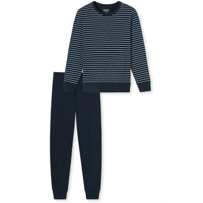 Abbildung von uncover by Schiesser Pyjama, Damen, Größe: 36, Dunkelblau