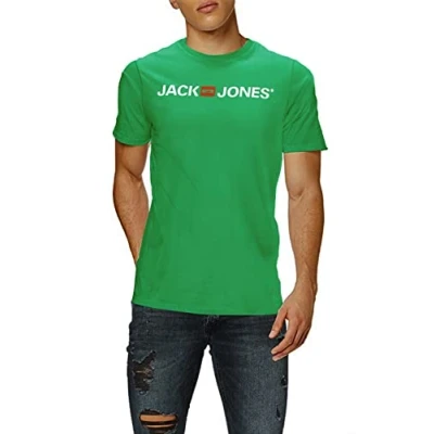 Abbildung von JACK &amp; JONES Herren JJECORP Logo Tee SS Crew Neck NOOS 12137126, Island Green/White REG, XXL