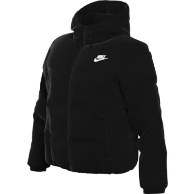 Abbildung von Nike Damen Essential Jacke, Black/White, M EU
