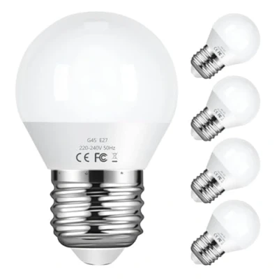 Abbildung von Vicloon 5er Pack E27 LED Lampe G45, Birne 6W ersetzt 40W Glühlampen, 600 Lumen, 6500K Kaltweiß, AC 220V 240V, Nicht Dimmbar Energiesparlampe, 270 Strahlwinkel Globe Leuchtmittel…