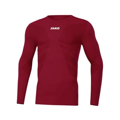 Abbildung von JAKO Herren Comfort 2.0 Longsleeve, Weinrot, M EU