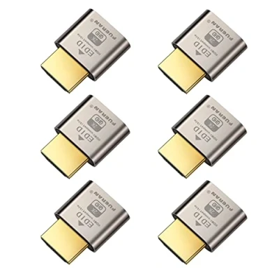 Abbildung von FUERAN HDMI Dummy Plug Headless Ghost Display Emulator Premium Aluminum PC（Fit 1920x1080 New 4RD@60Hz） (2K 6P)