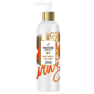 Abbildung von Pantene Pro V Styling Creme, Natural Waves, 235ml, mit Arganöl, definiert welliges Haar, Haarpflege