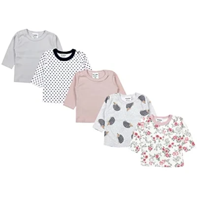 Abbildung von TupTam Baby Mädchen Langarmshirt Gestreift 5er Set, Farbe: Farbenmix 3, Größe: 104