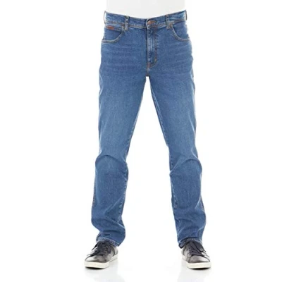 Abbildung von Wrangler Herren Texas Slim Pants, Blue (Game On E), 31W / 32L