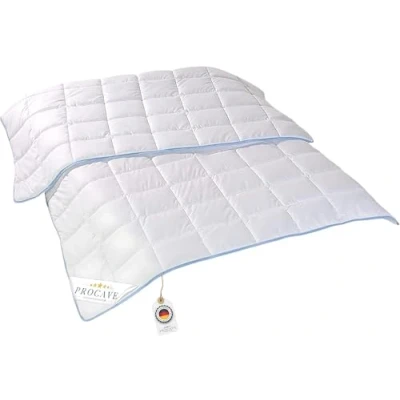 Abbildung von PROCAVE TopCool Qualitäts Bettdecke für den Sommer 135x200cm, Soft Komfort Bettdecke, kochfeste Steppdecke, atmungsaktiv &amp; wärmeausgleichend 100% aus Deutschland