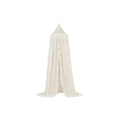 Abbildung von Jollein Baldachin Vintage Ruffle Nougat Höhe 245 cm Betthimmel Babybett Kinderzimmer Beige