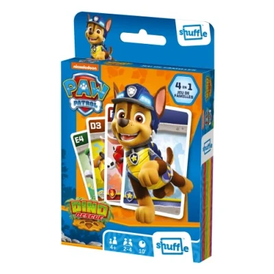 Abbildung von Shuffle Paw Patrol 4 Spiele in 1 7 Familien, Paare, Action und Schlachten Kartenspiel Kinder &amp; Familie ab Jahren