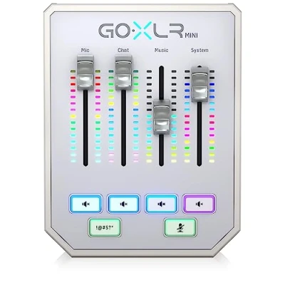 Abbildung von TC Helicon GoXLR MINI WH Online Broadcast Mixer mit USB/Audio Schnittstelle und Midas Vorverstärker