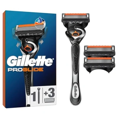 Abbildung von Gillette Fusion5 Proglide 1 Rasierer 3 Ersatzklingen mit neuem Everglide Gleitstreifen für noch sanfteres Gleiten